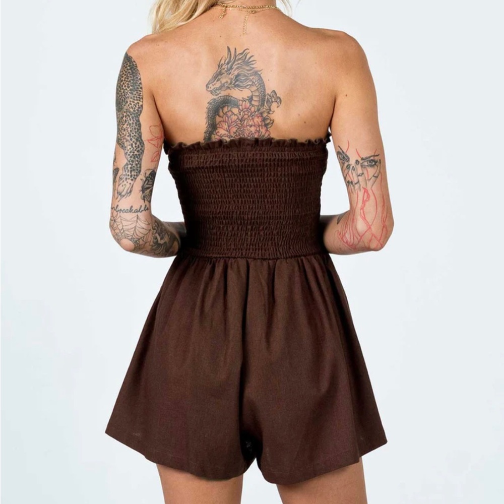 PRINCESS POLLY brown romper - Picture 2 of 2